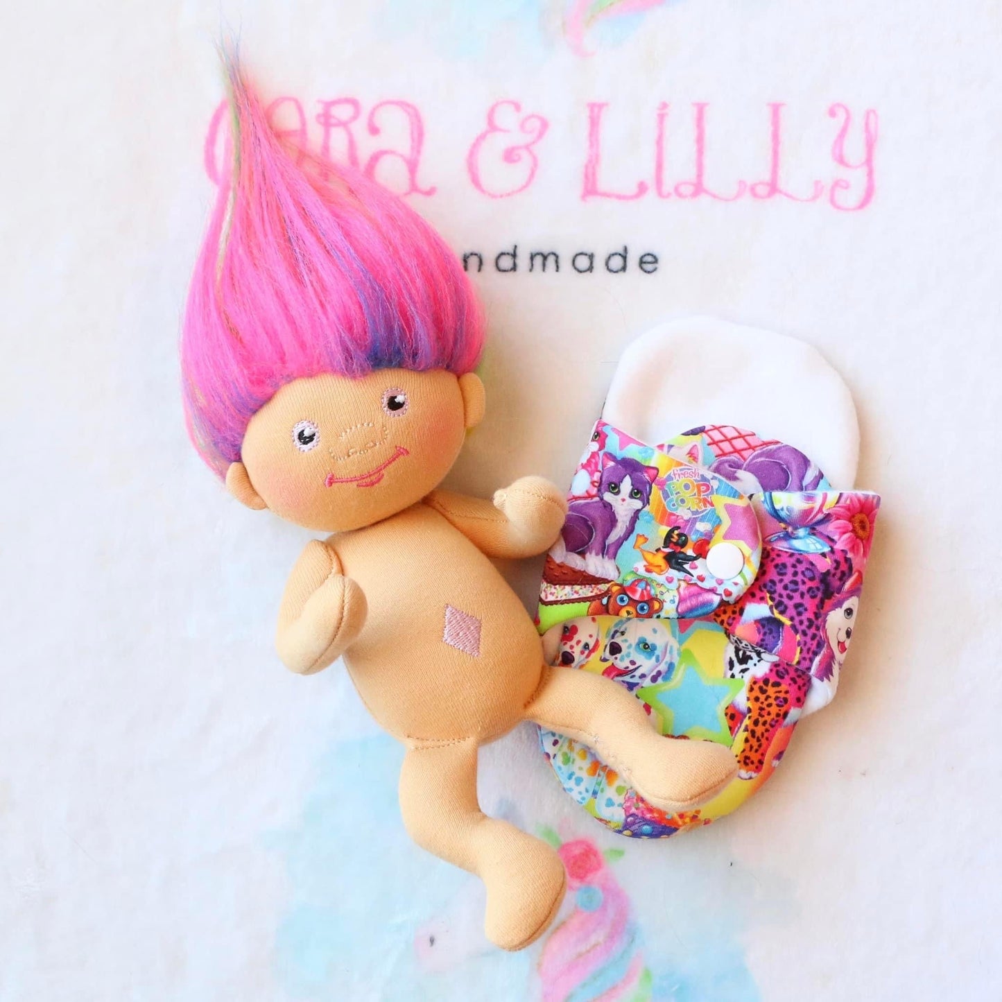 Bright Rainbow Troll Doll